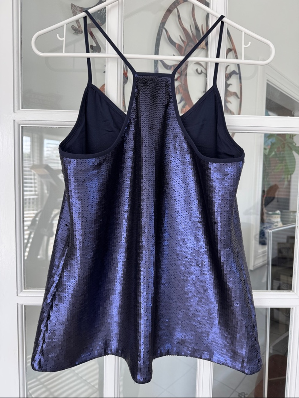 Banana Republic size S Navy Blue Sequin Camisole NWT - Picture 4 of 5